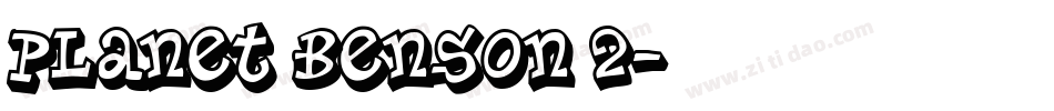 Planet Benson 2字体转换